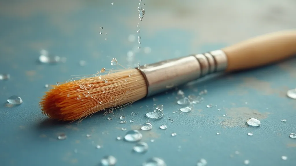 Preparing a Sumie brush