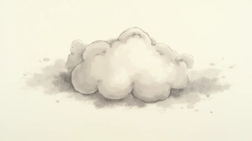 Finished cloud painting