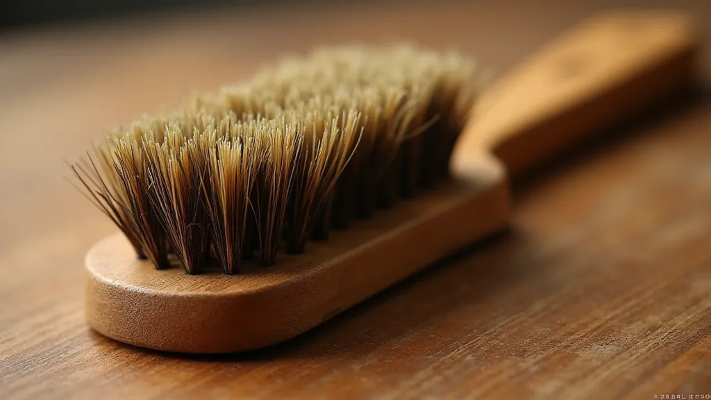 Detailed view of a Sumie brush